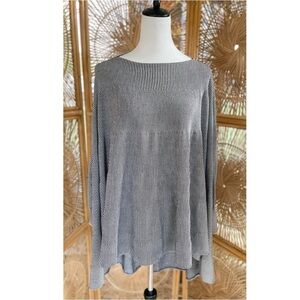 Planet Black and White Striped Pima Cotton Modal Tunic Shirt/ Dress One Size